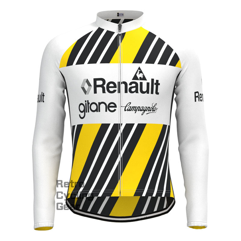 Renault Stripe Retro Long Sleeves Jersey