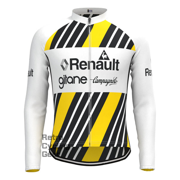 Renault Stripe Retro Long Sleeves Jersey