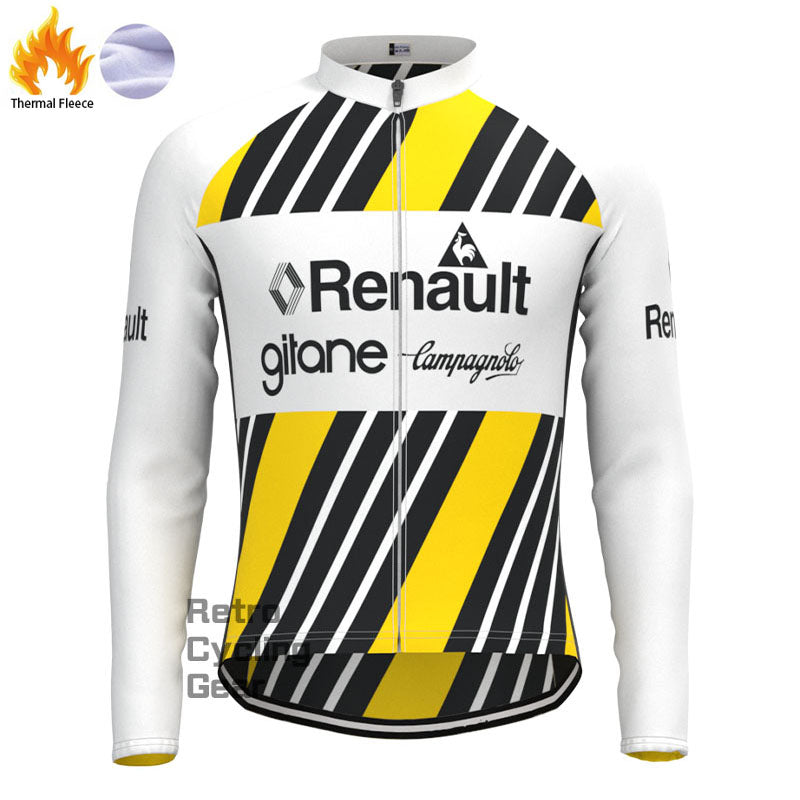 Renault Stripe Fleece Retro-Radsport-Sets