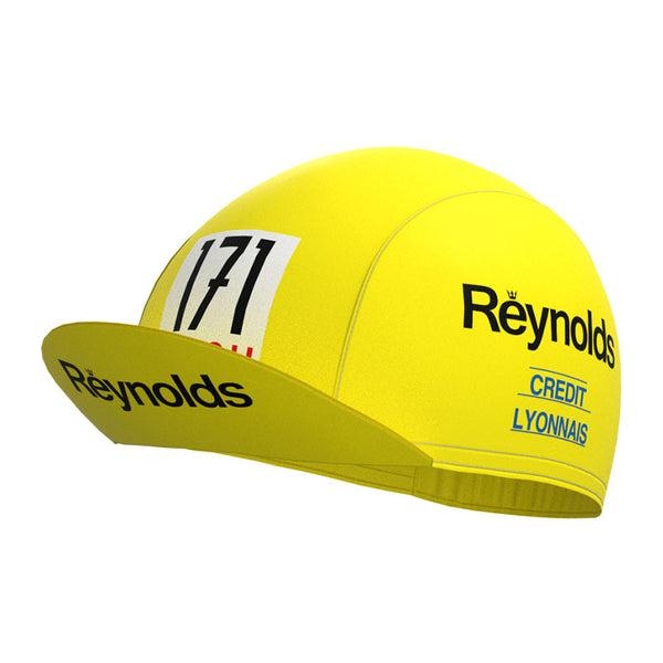 Reynolds Gelbe Retro-Radsportkappe