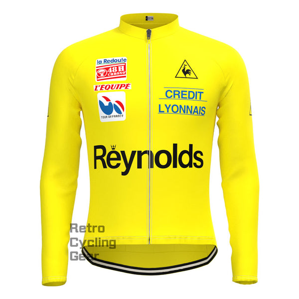 Reynolds Yellow Retro Long Sleeves Jersey