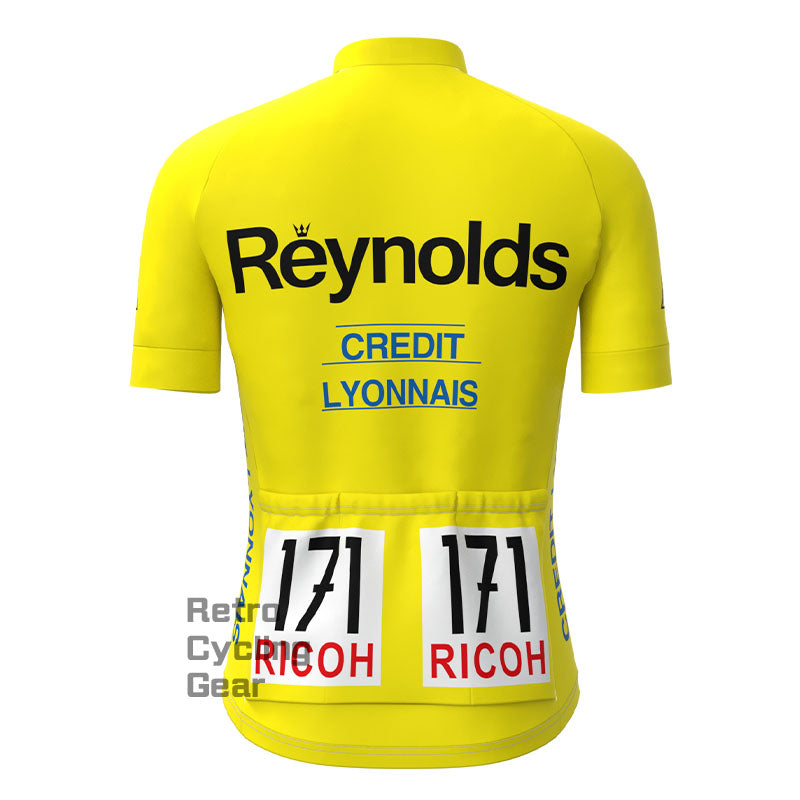 Reynolds Yellow Retro Short Sleeve Cycling Kit