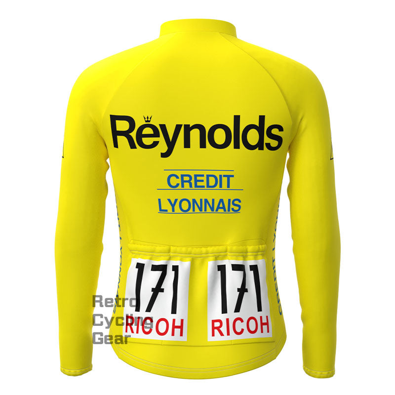 Reynolds Yellow Retro Long Sleeve Cycling Kit