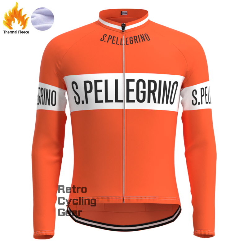 S.PELLEGRINO Fleece-Retro-Radsport-Sets