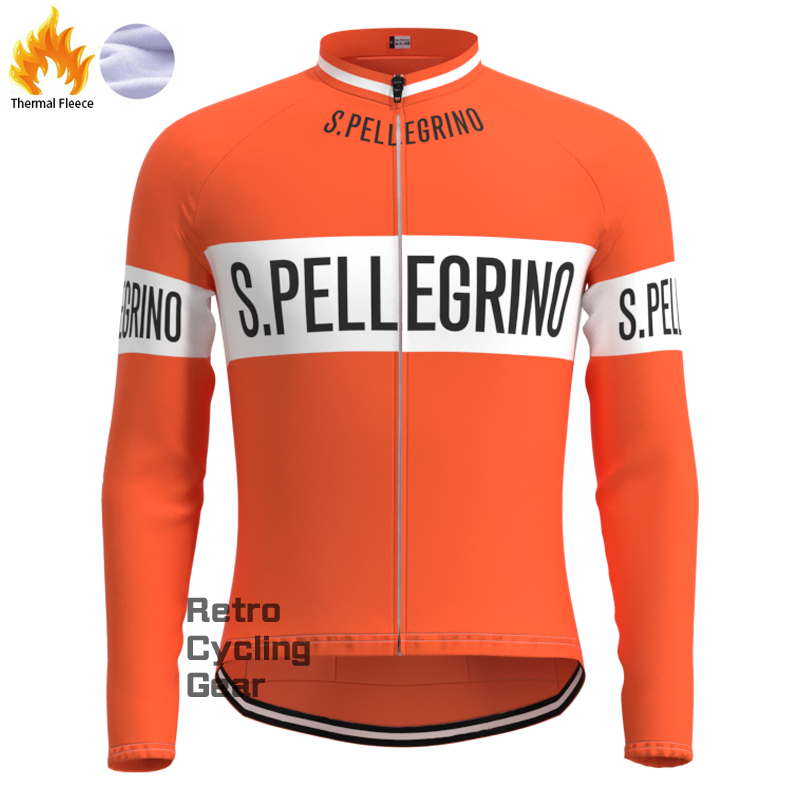 S.PELLEGRINO Fleece Retro Long Sleeves Jerseys