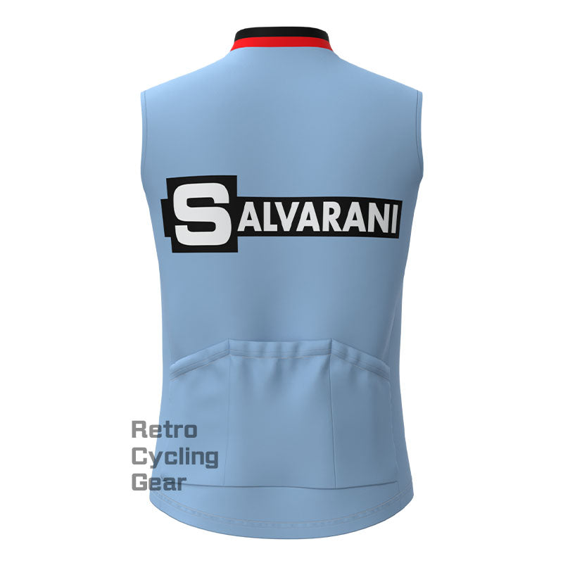 SALVARANI Blue Retro Cycling Vest
