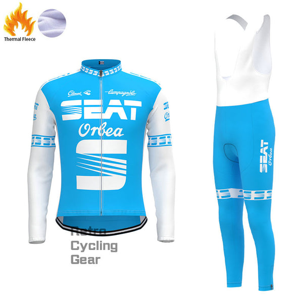 SEAT Blue Fleece Retro Cycling Kits