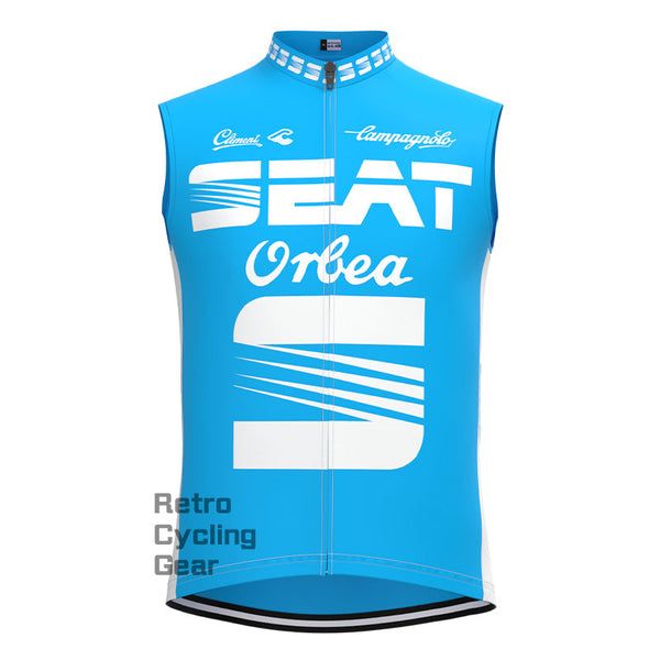 SEAT Blue Retro Cycling Vest