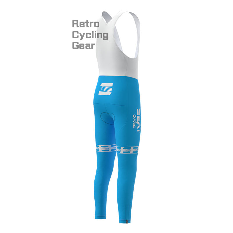 SEAT Blue Fleece Retro Cycling Pants