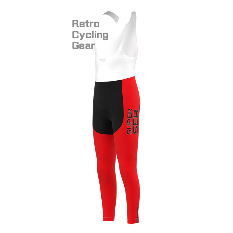 SER White-Red Retro Cycling Pants
