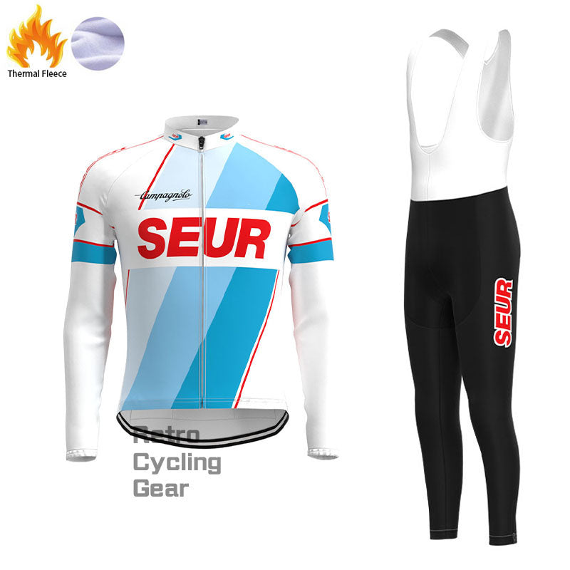 SEUR Fleece-Retro-Radsport-Sets