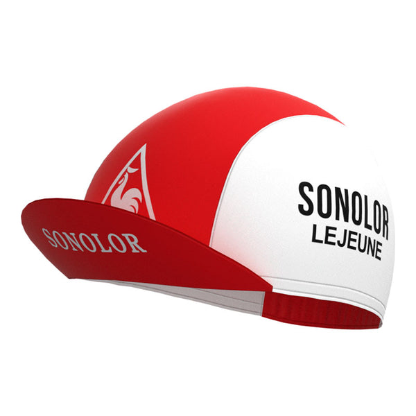 SONOLOR Red-White Retro Cycling Cap