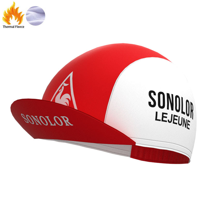 SONOLOR Red-White Retro Cycling Cap