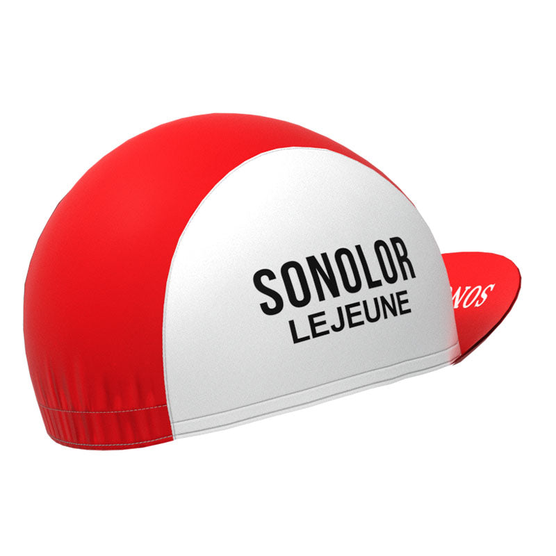 SONOLOR Red-White Retro Cycling Cap