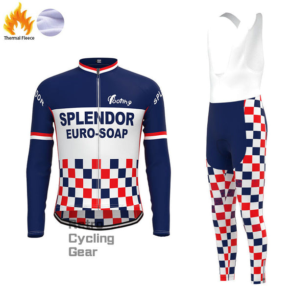 SPLENDOR Speckle Fleece Retro Cycling Kits