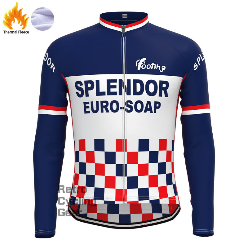 SPLENDOR Speckle Fleece Retro-Langarmtrikots