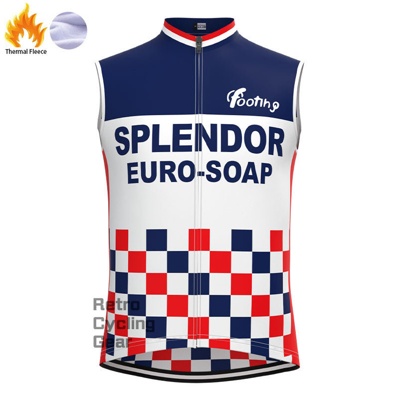 SPLENDOR Speckle Fleece Retro Cycling Vest