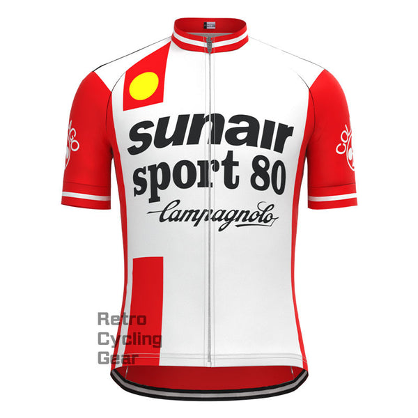 SUNAIR Red Retro Short sleeves Jersey