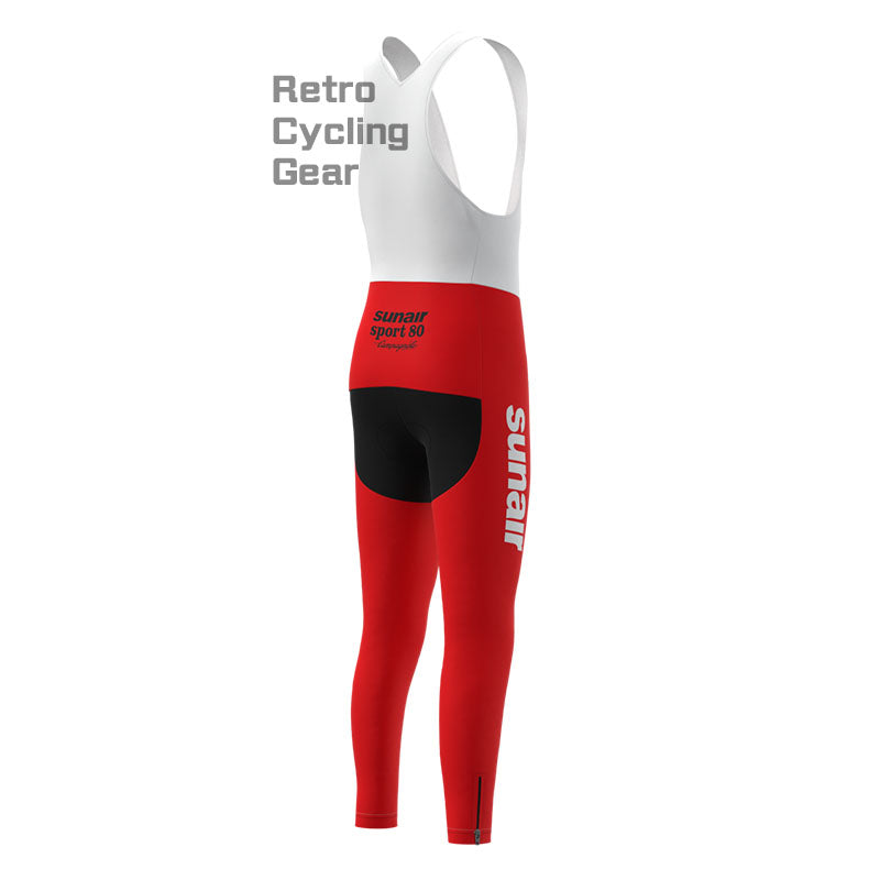 SUNAIR Retro-Radsport-Sets aus rotem Fleece