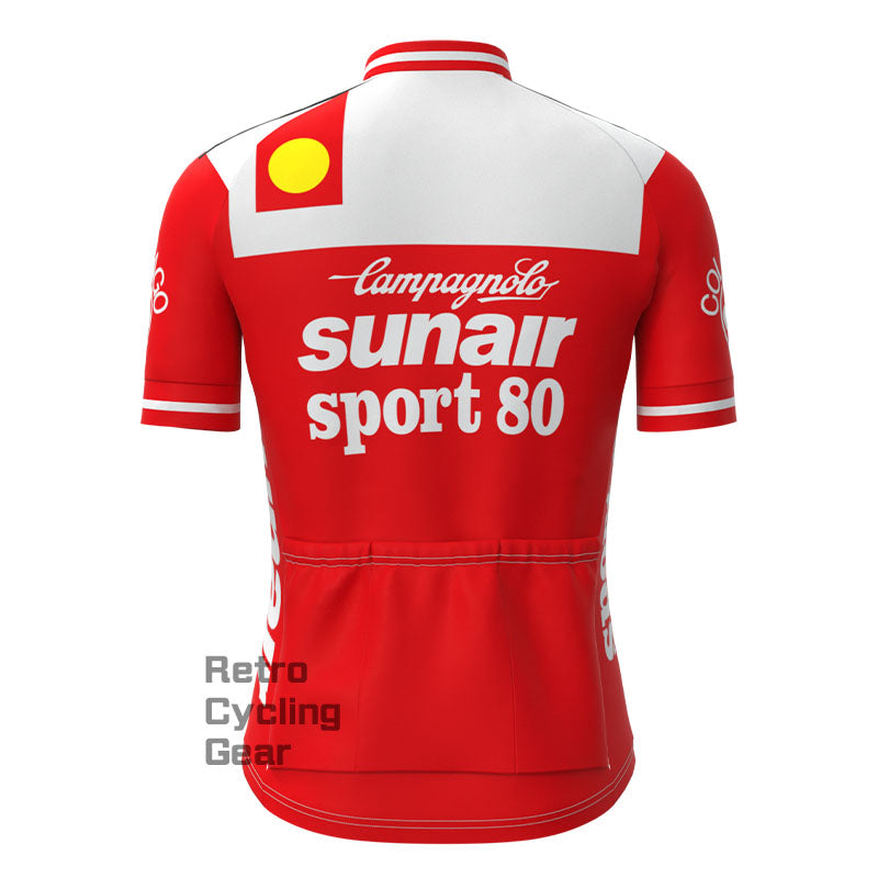 SUNAIR Red Retro Short sleeves Jersey