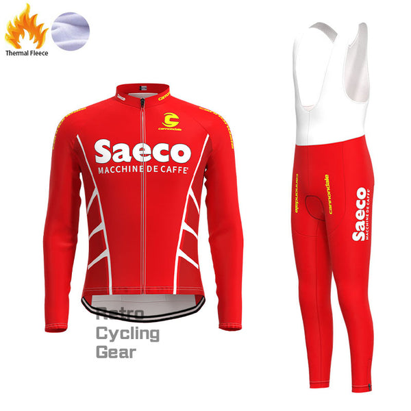 Saeco Fleece Retro-Radsport-Sets