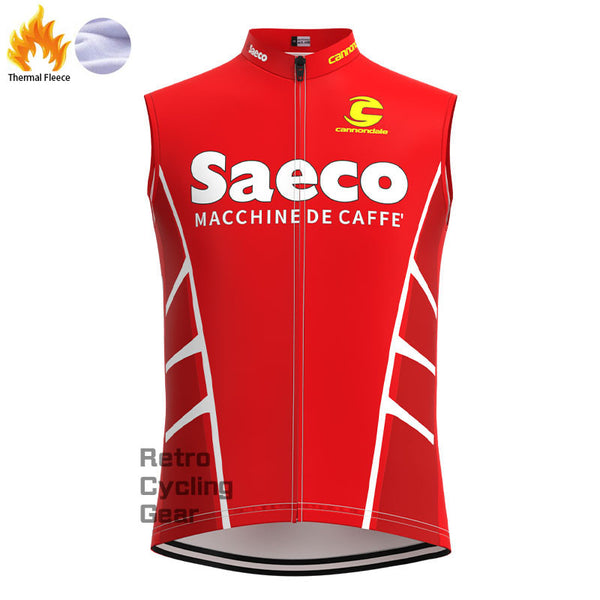 Saeco Fleece Retro Cycling Vest