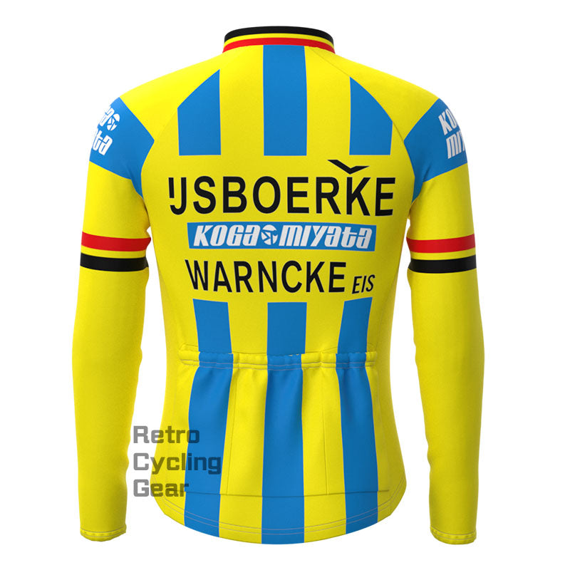 Sboerke Fleece Retro-Langarmtrikots