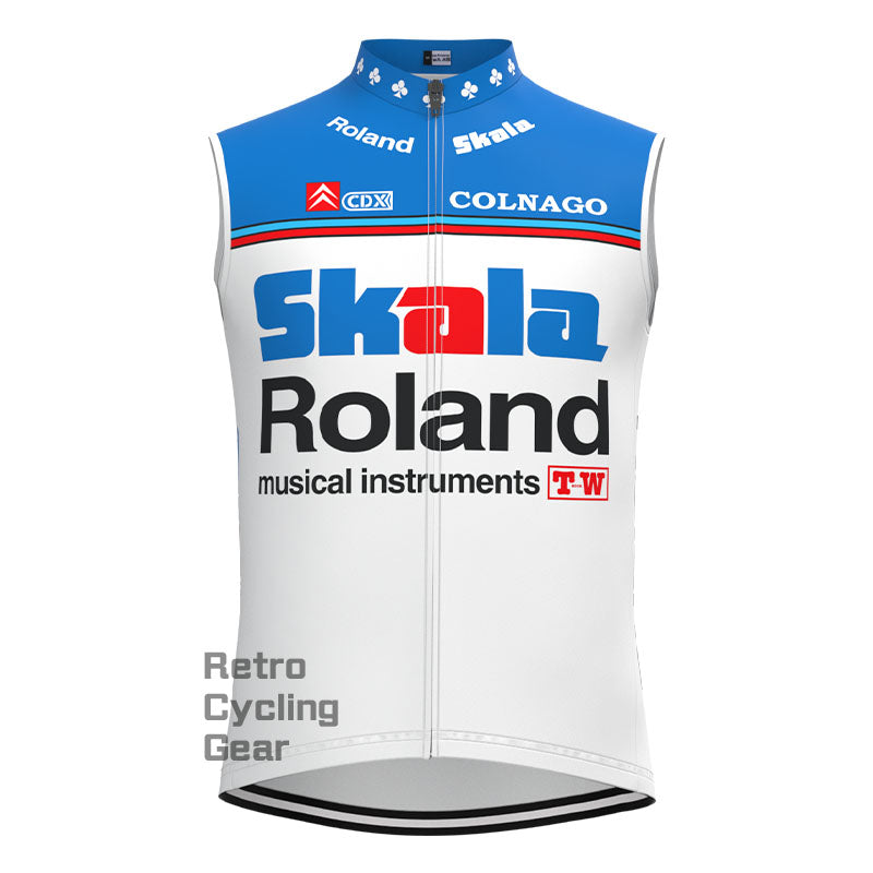 Skala Blaue Retro-Radsportweste