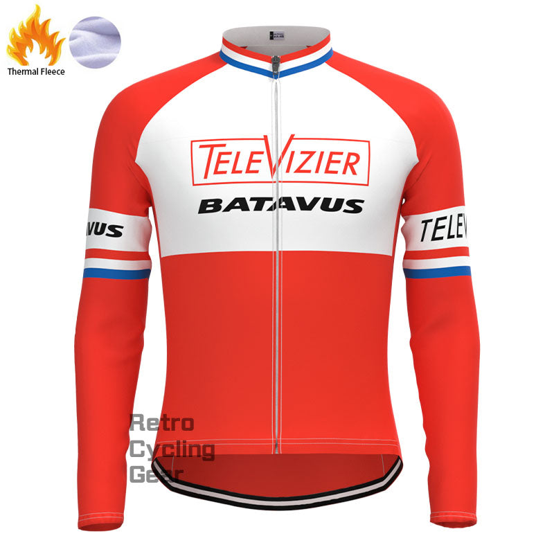 Televizier Fleece Retro Long Sleeves Jerseys