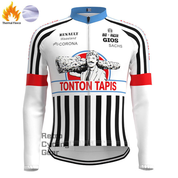 Tonton Fleece Retro Long Sleeves Jerseys