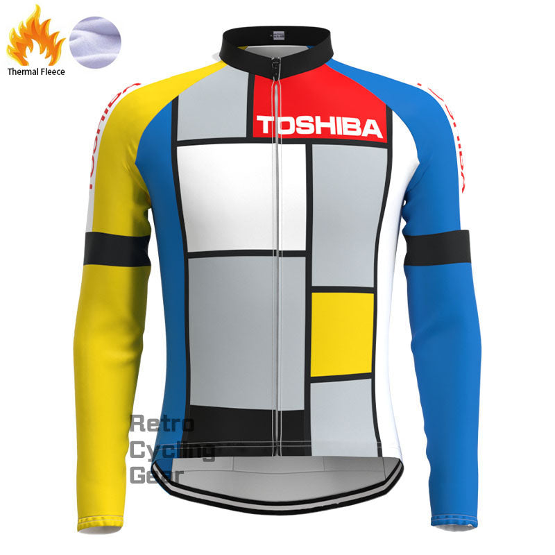Toshiba Fleece Retro-Radsport-Sets