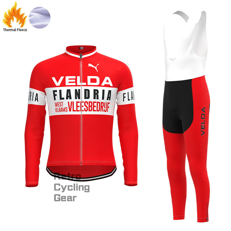 VELDA Fleece Retro-Radsport-Sets