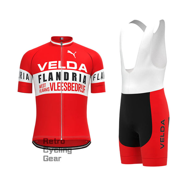 VELDA Retro Short Sleeve Cycling Kit