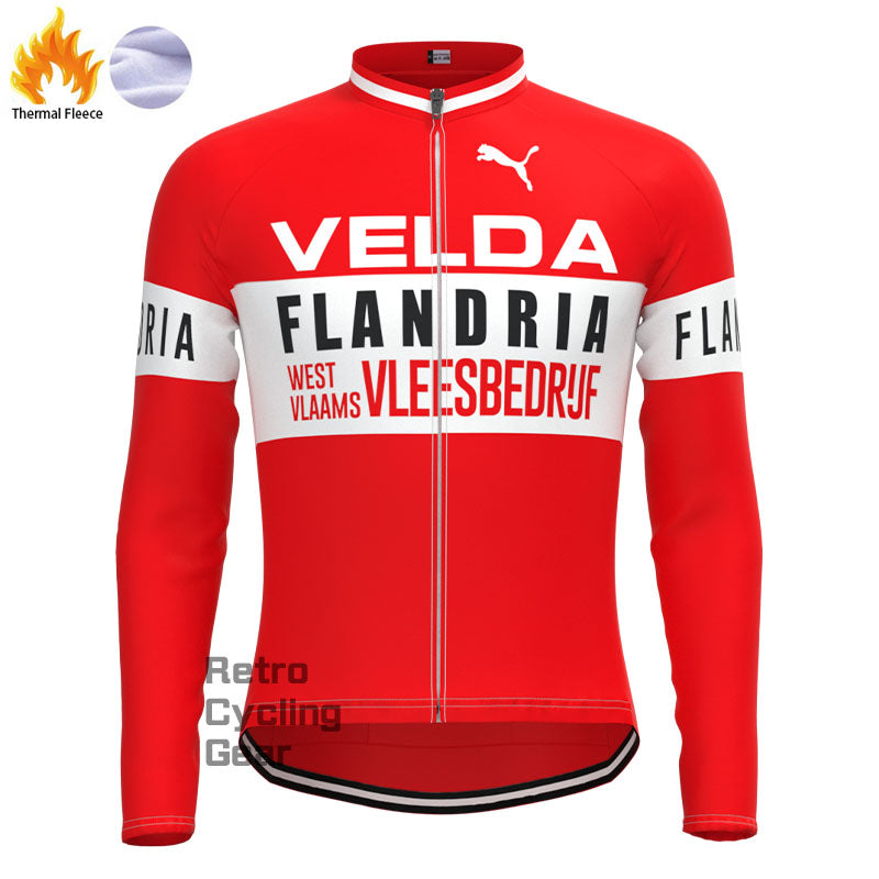 VELDA Fleece Retro-Radsport-Sets