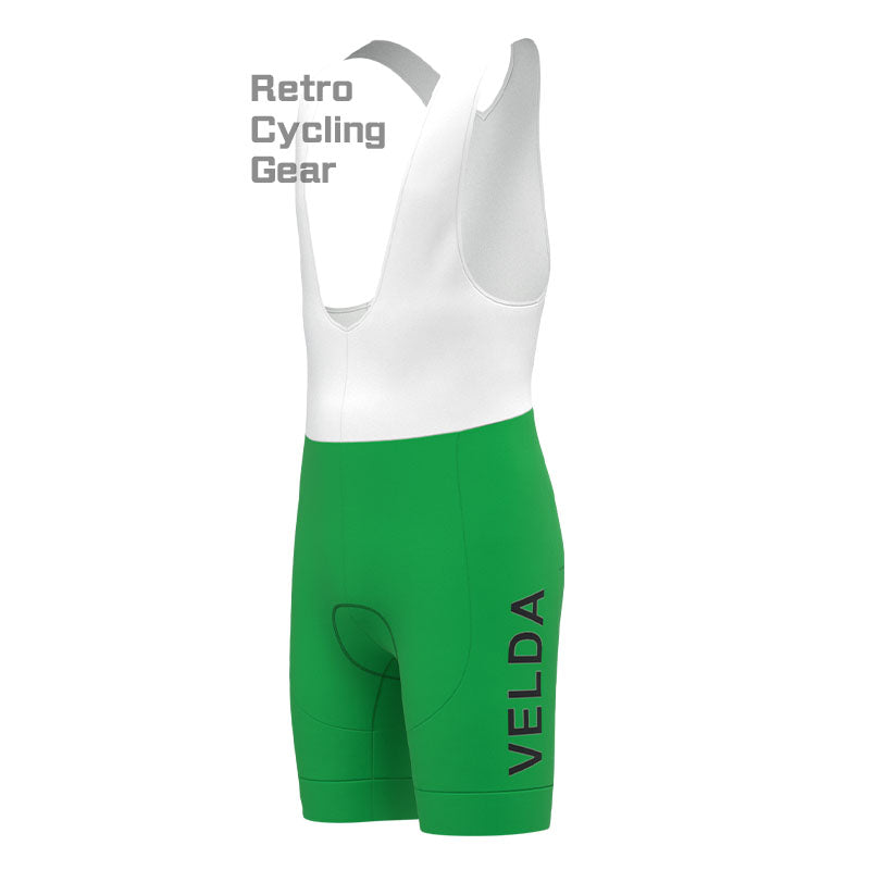 VELDA Green Retro Short Sleeve Cycling Kit