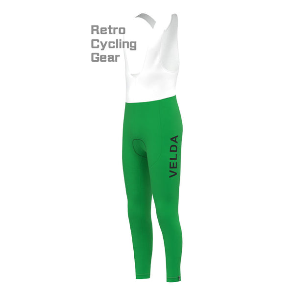 VELDA Green Retro Cycling Pants