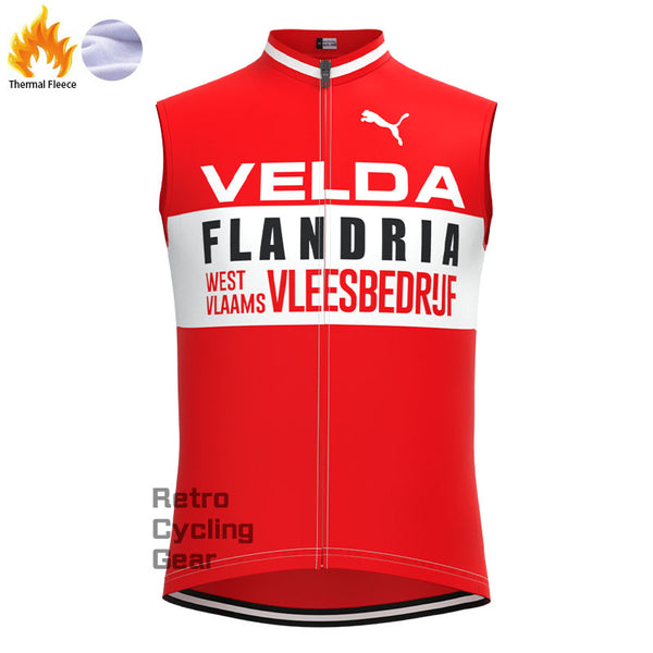 VELDA Fleece Retro Cycling Vest