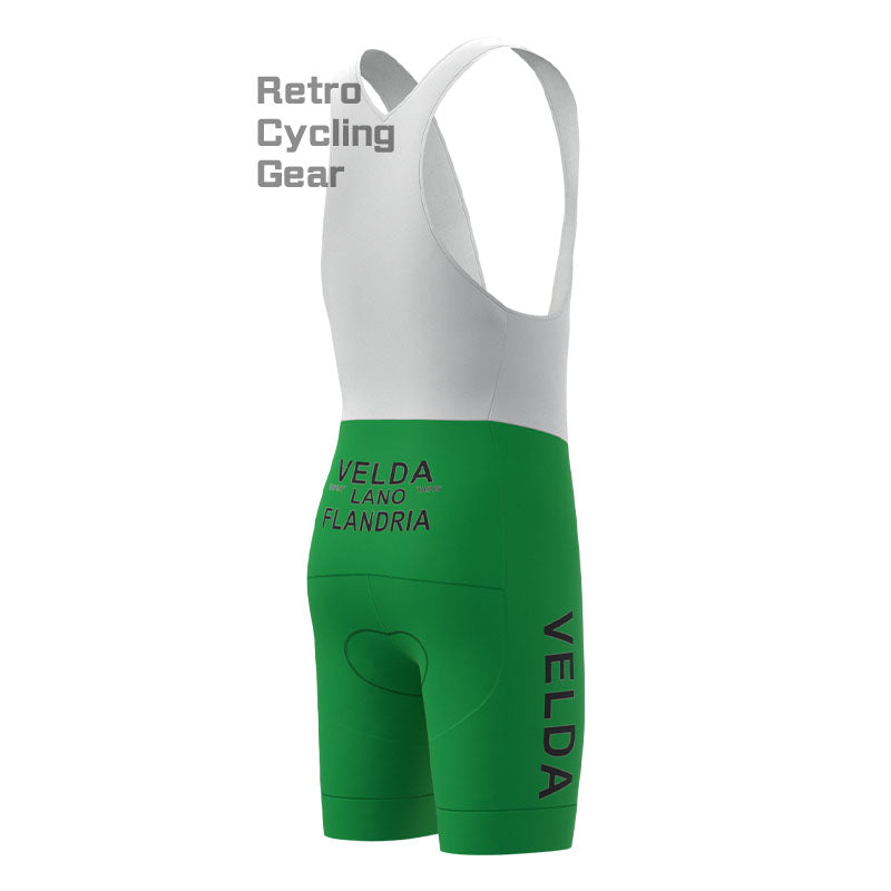 VELDA Green Retro Short Sleeve Cycling Kit