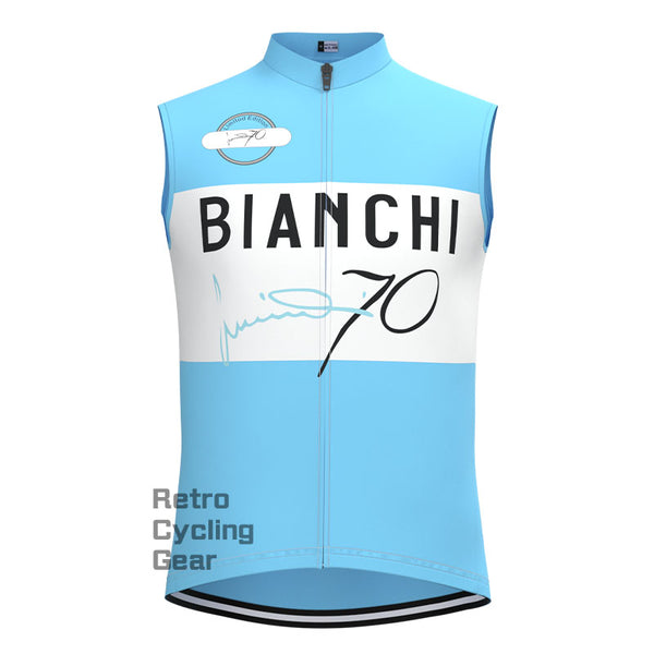 Bianchi wasserblaue Retro-Radsportweste
