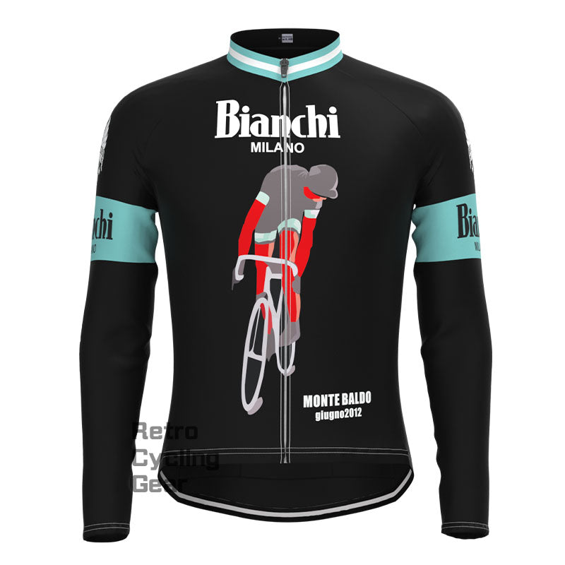 Bianchi Rider Retro-Langarmtrikot