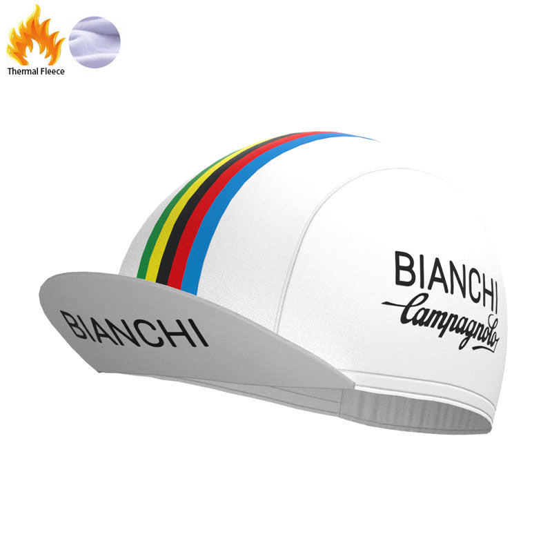 Retro-Fahrradkappe mit Bianchi-Streifen
