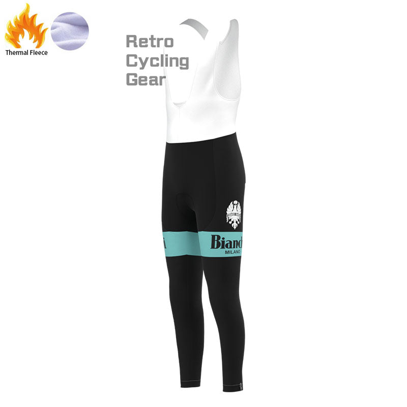 Bianchi Rider Fleece Retro Cycling Pants