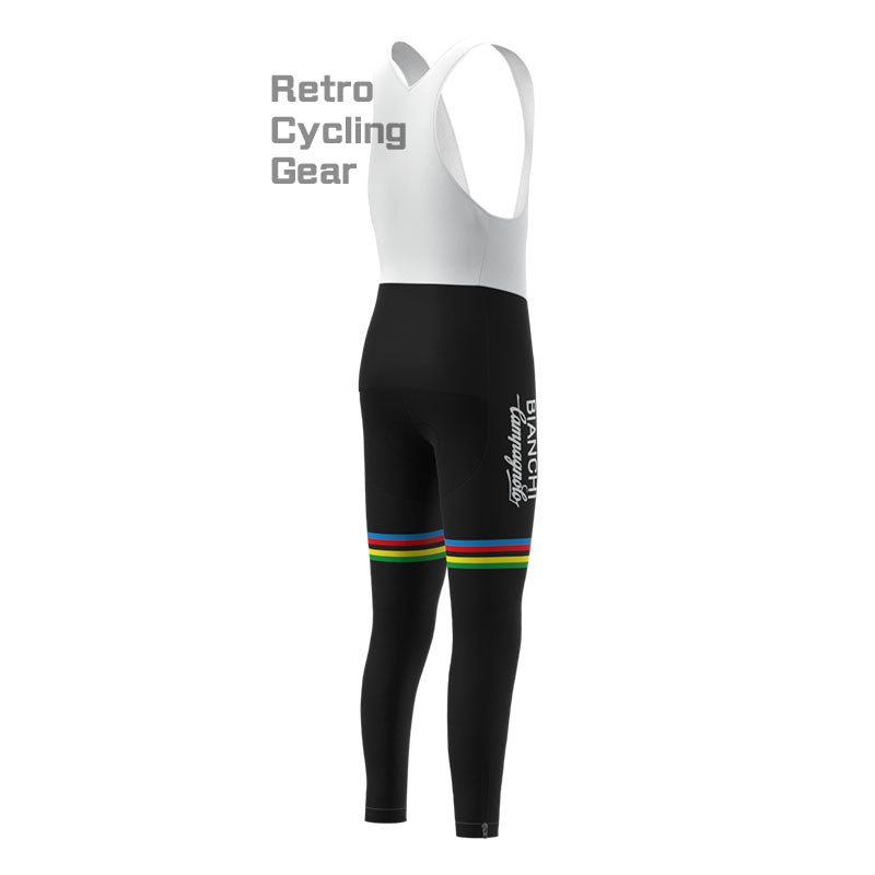 Bianchi Stripe Fleece Retro Cycling Pants