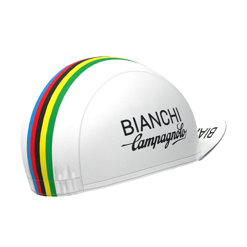 Retro-Fahrradkappe mit Bianchi-Streifen