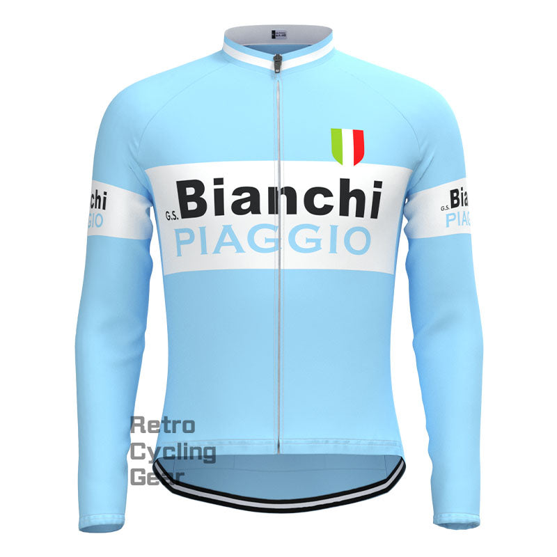 Bianchi Piaggio Retro Long Sleeve Cycling Kit