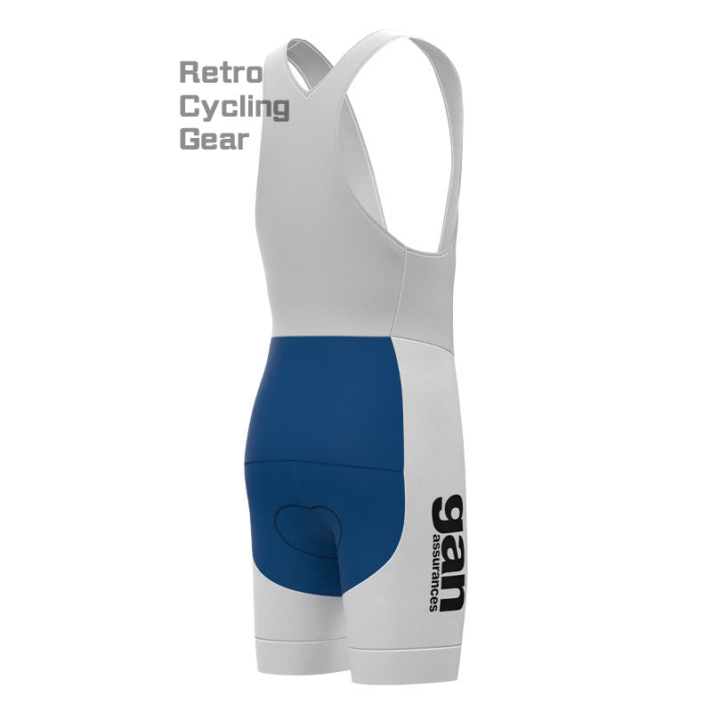 gan Blaues Retro-Kurzarm-Radsport-Set