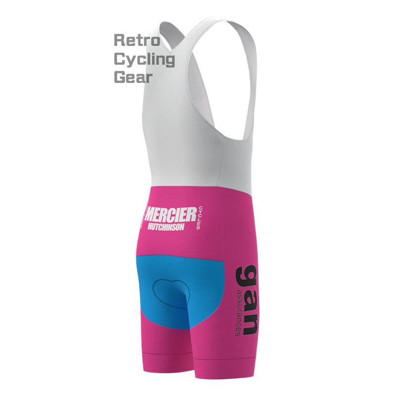 gan Blue-Pink Retro Cycling Shorts
