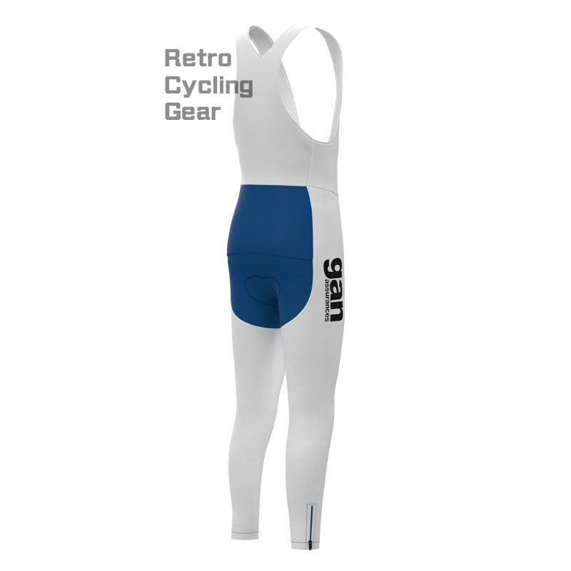 gan Blue Retro Long Sleeve Cycling Kit