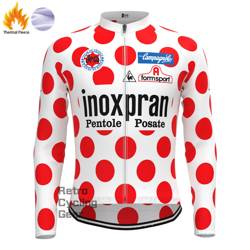 inoxpran Red-Dot Fleece Retro Cycling Kits