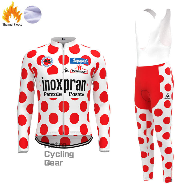 inoxpran Red-Dot Fleece Retro-Radsport-Sets